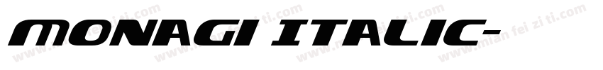 Monagi Italic字体转换